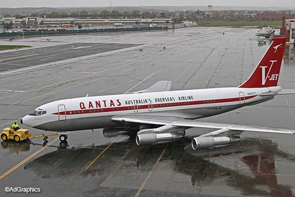 John Travolta Boeing 707-138 jet