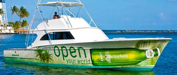 boat wrap heineken boat wrap heineken