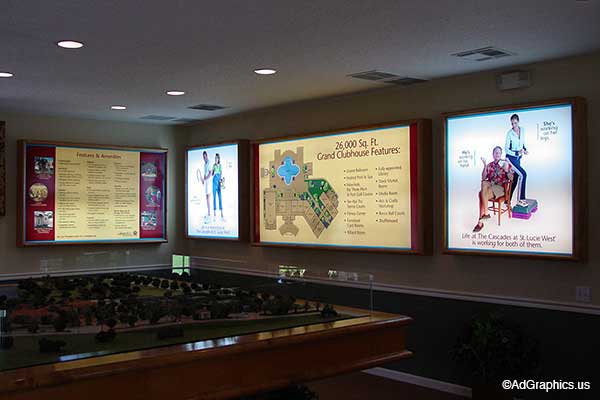 Lighted Lobby Posters