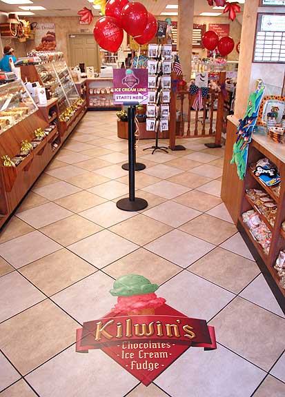 Floor Signs Kilwins Ice Cream