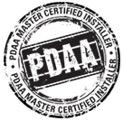 PDAA Master Certified Installer logo