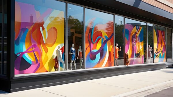 colorful window graphics