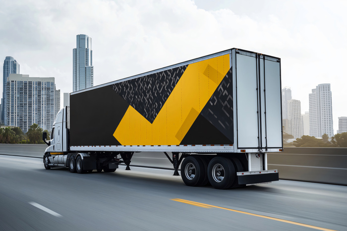 trailer with trailer wrap installed