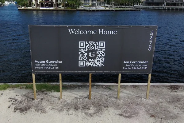 Exterior banner - Real estate mesh banner sign (2)