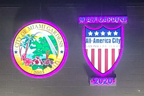 Exterior dimensional letters -backlit