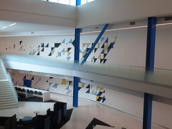 Interior Acoustic panels art installation-4