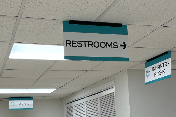 Interior wayfinding signs (4)