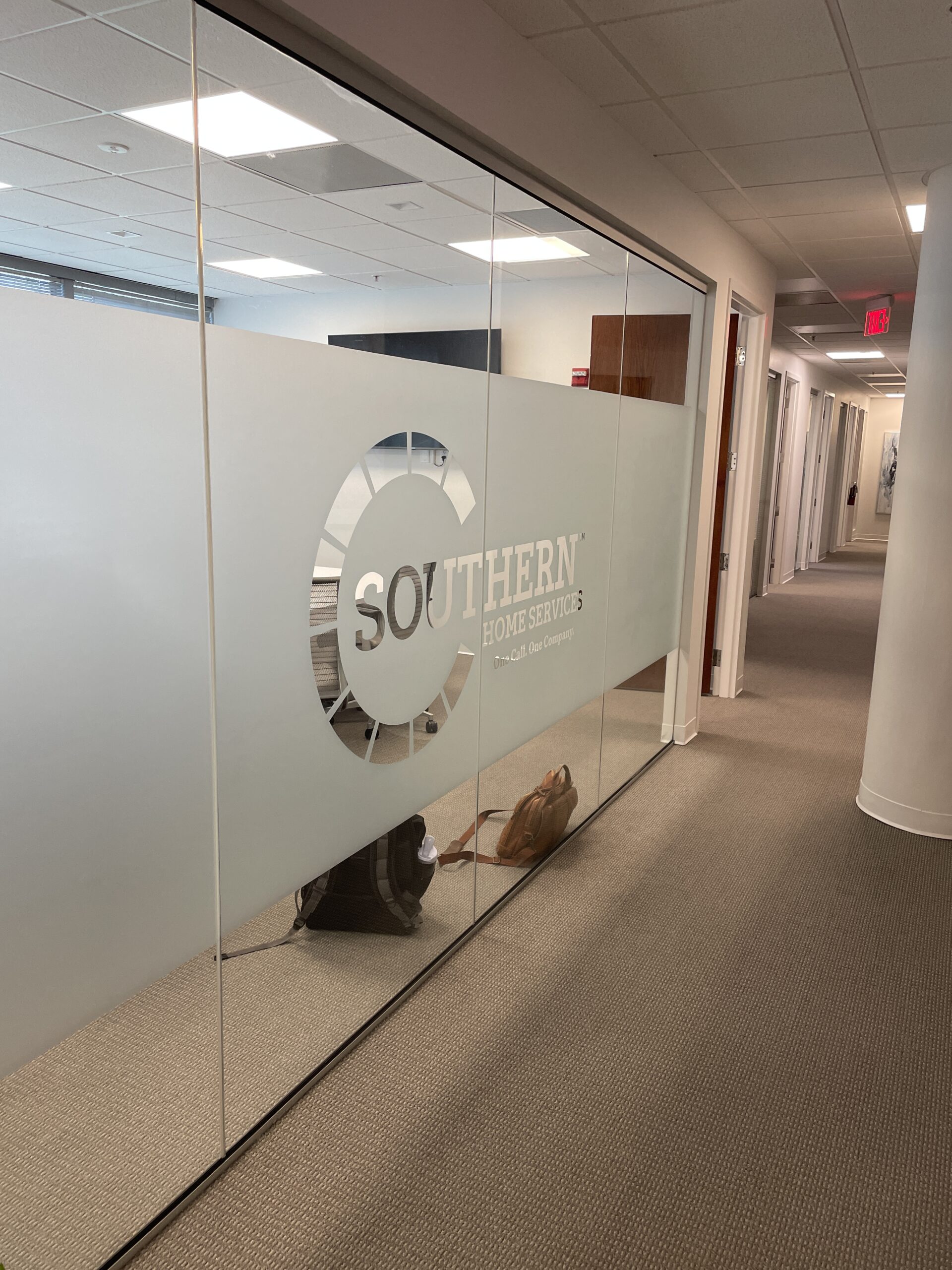 Interior window graphivs - dusted crystal